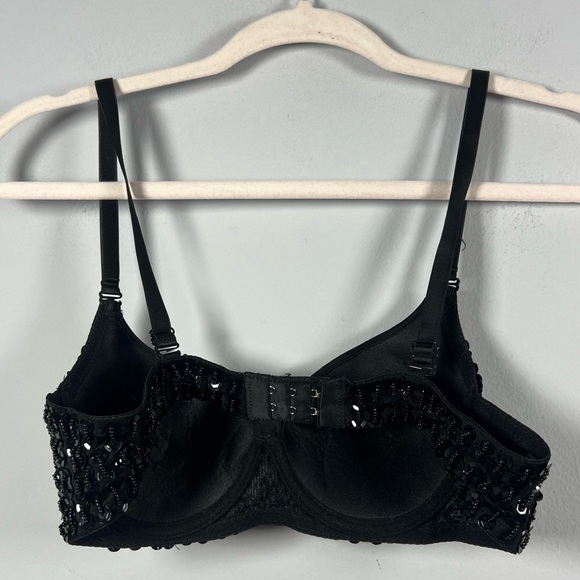 iHeartRaves Black Sequin Bra Size 34B - Picture 5 of 8